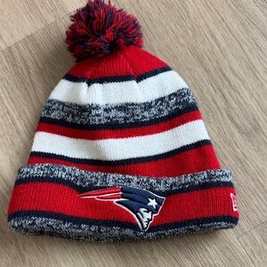 Vintage New Era New England Patriots On Field Knit Pompom Beanie